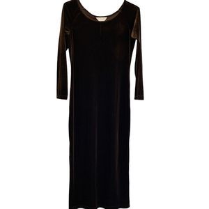Express Tricot Velvet Maxi Dress Size 9/10